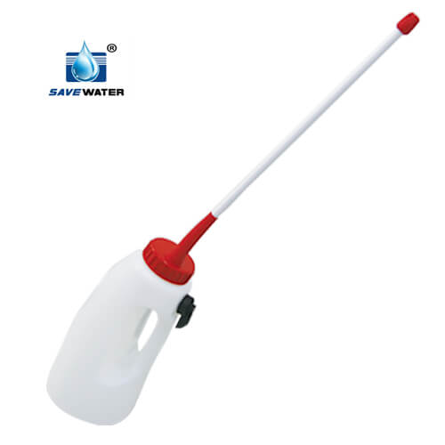 Calf feeding bottle with PE tube