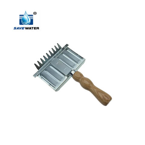 Steel curry comb galvanized