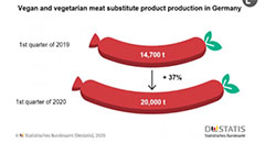 Meat substitutes production triples in Germany